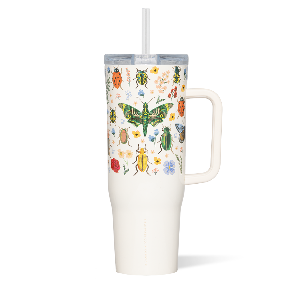 corkcicle-x-rifle-paper-co-cruiser-40oz-tumbler image 1