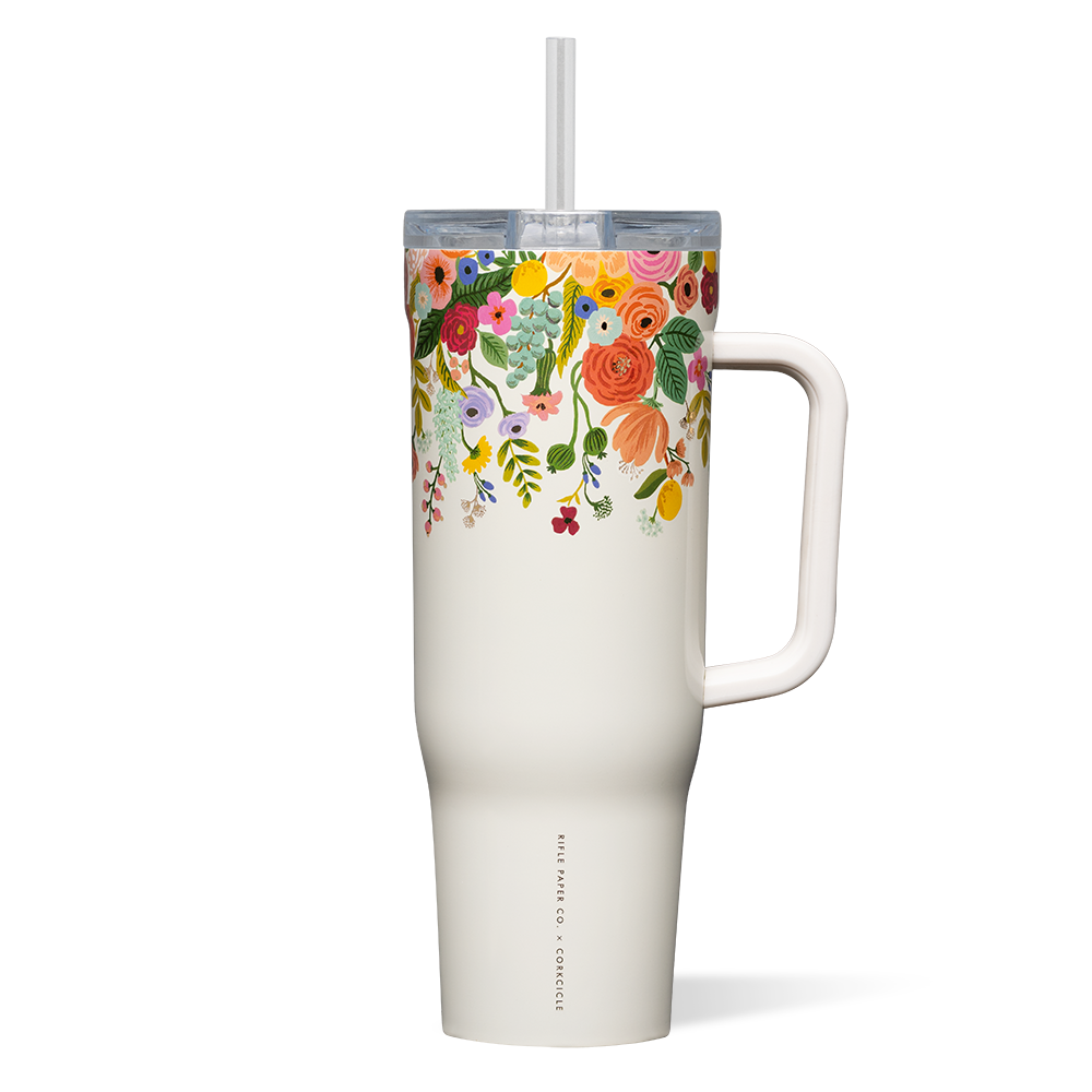 corkcicle-x-rifle-paper-co-cruiser-40oz-tumbler image 2