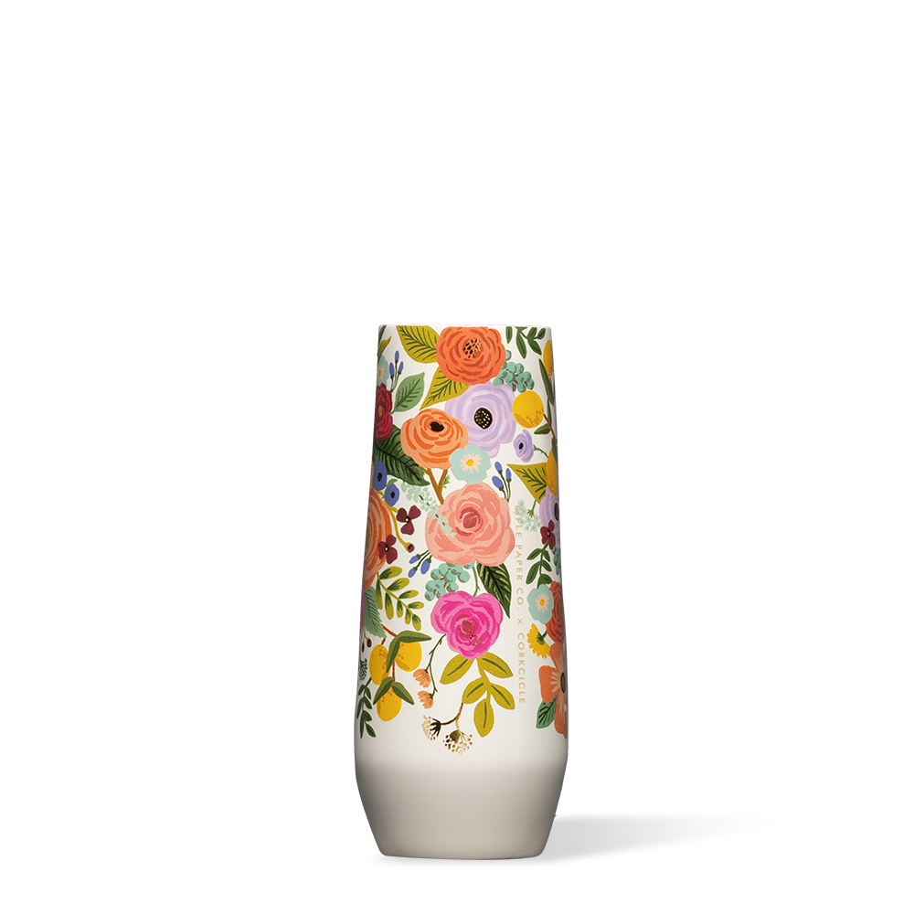 corkcicle-x-rifle-paper-co-stemless-flute-7oz-triple-insulated-stainless-steel-c image 1