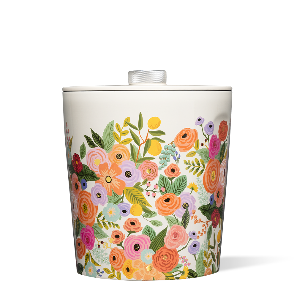corkcicle-rifle-paper-co-ice-bucket-100oz-triple-insulated-garden-party-pattern image 1