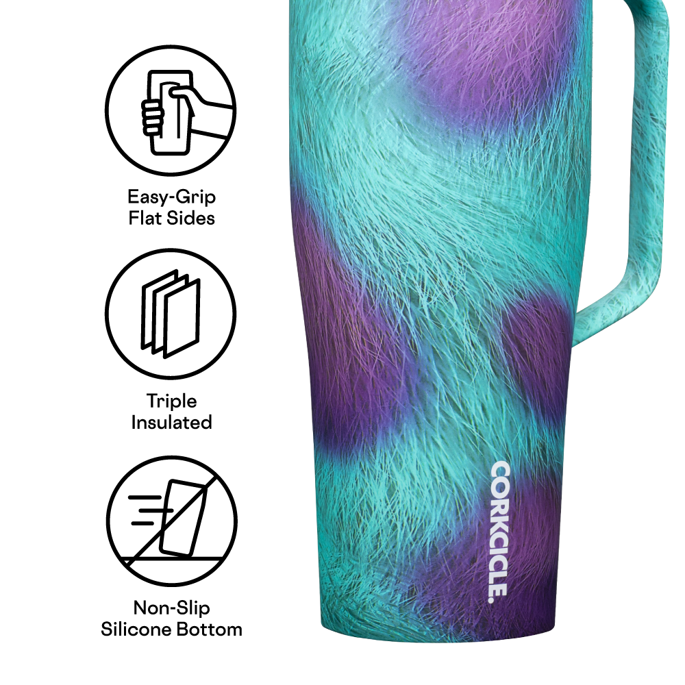 corkcicle-disney-pixar-cold-cup-xl-30-oz-sulley-design-with-handle-and-straw image 5