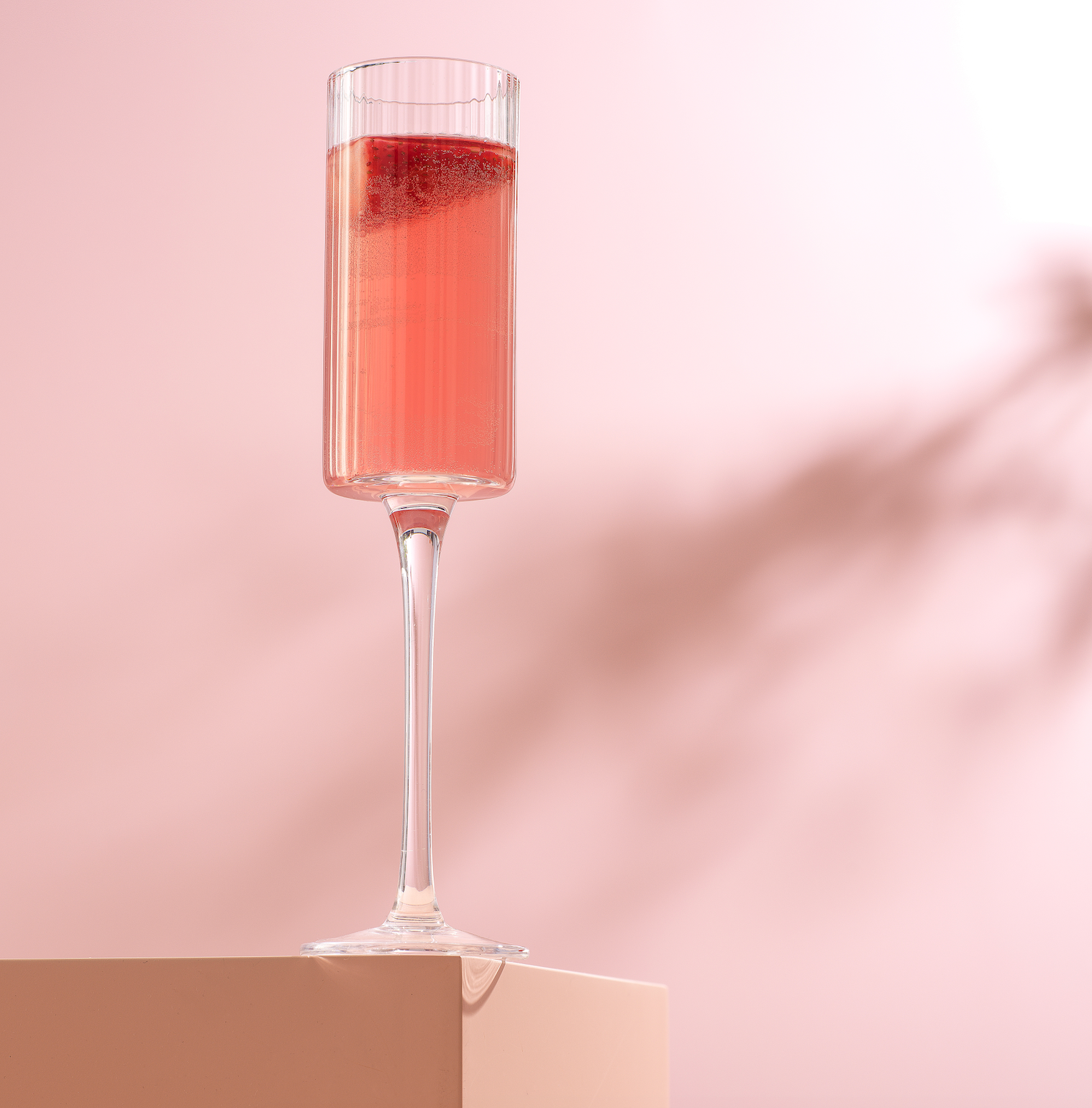 joyjolt-elle-fluted-cylinder-champagne-glasses-set-of-2-5-7-oz image 2