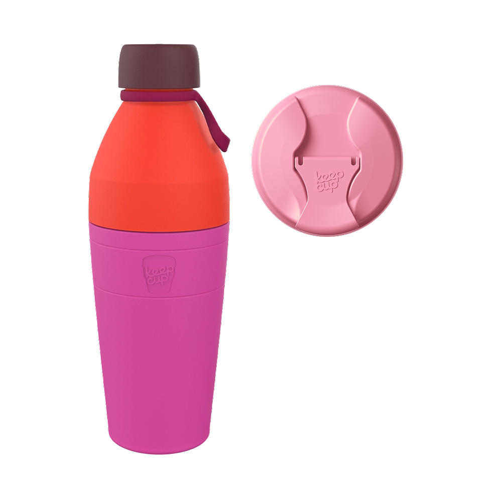 keepcup-commuter-bundle-22oz-water-bottle-with-commuter-lid-peony image 1